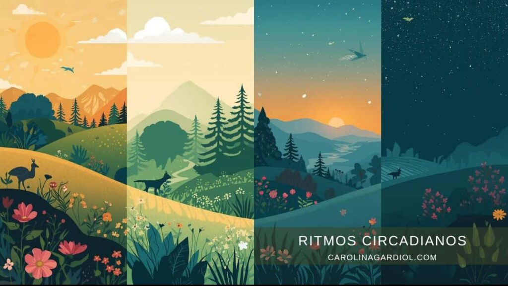 Ritmo circadiano en la naturaleza y Agrojarditectura.