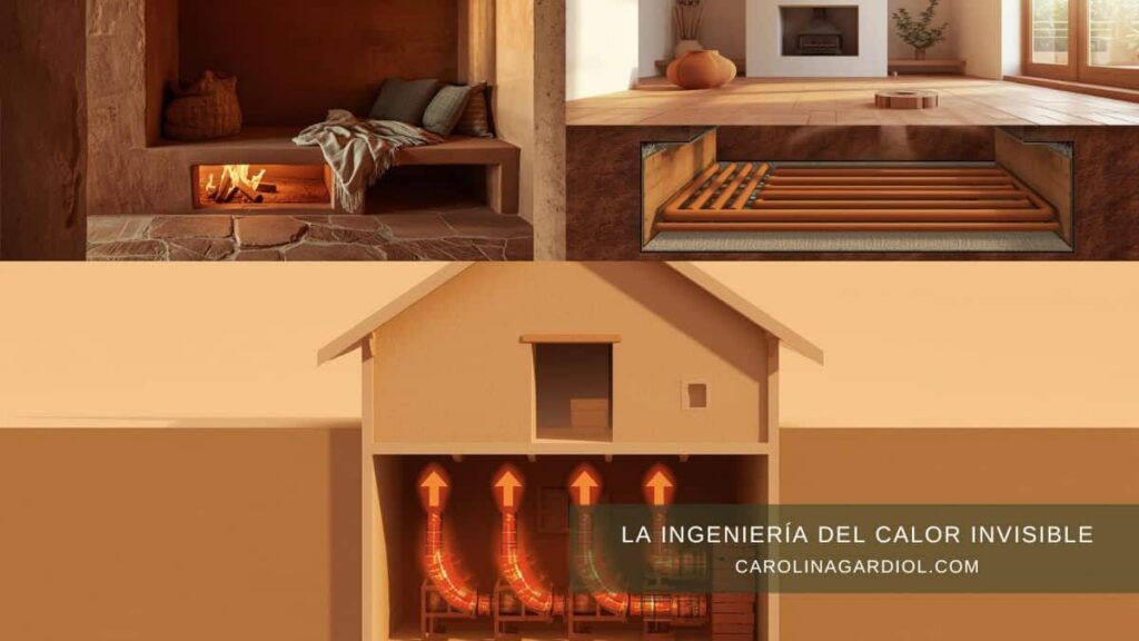 Chimeneas bajo tierra eficiencia térmica Carolina Gardiol.