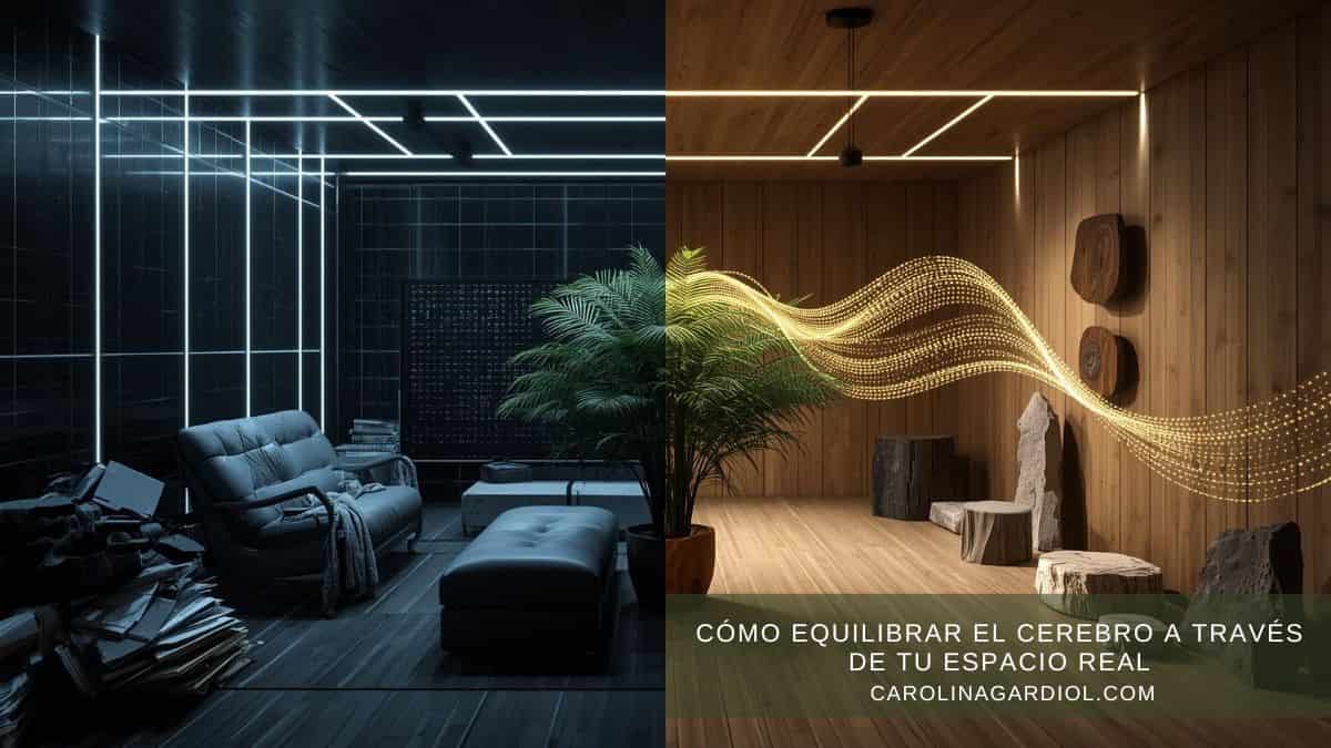 Cómo equilibrar el cerebro a través de tu espacio real