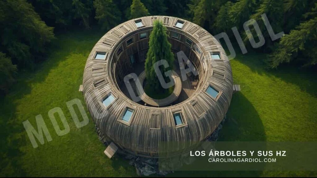 Los árboles y sus Hz en el diseño de Agrojarditectura de Carolina Gardiol.