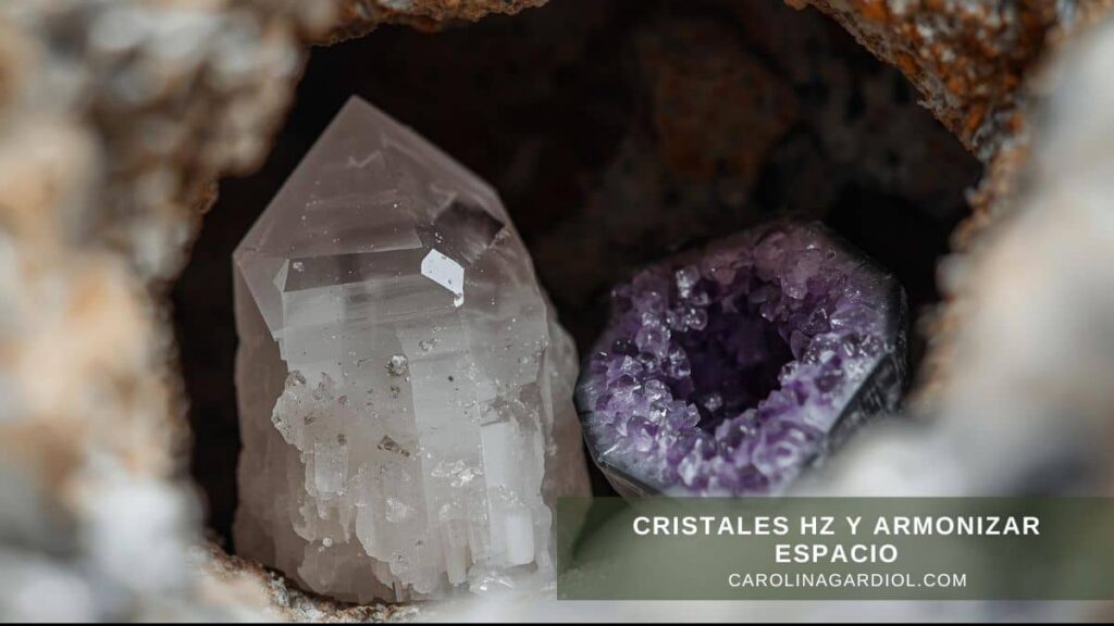 El uso de cristales Hz y armonizar espacio en el diseño energético de Carolina Gardiol.
